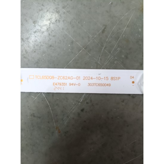 LED Backlight Strip for Redmi 65 Inch TV 8 LED (10 Pcs Set) Model L65M6-RA